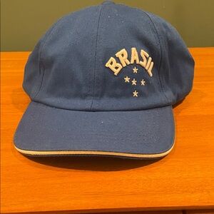 Kids Blue Cap with Brasil Design